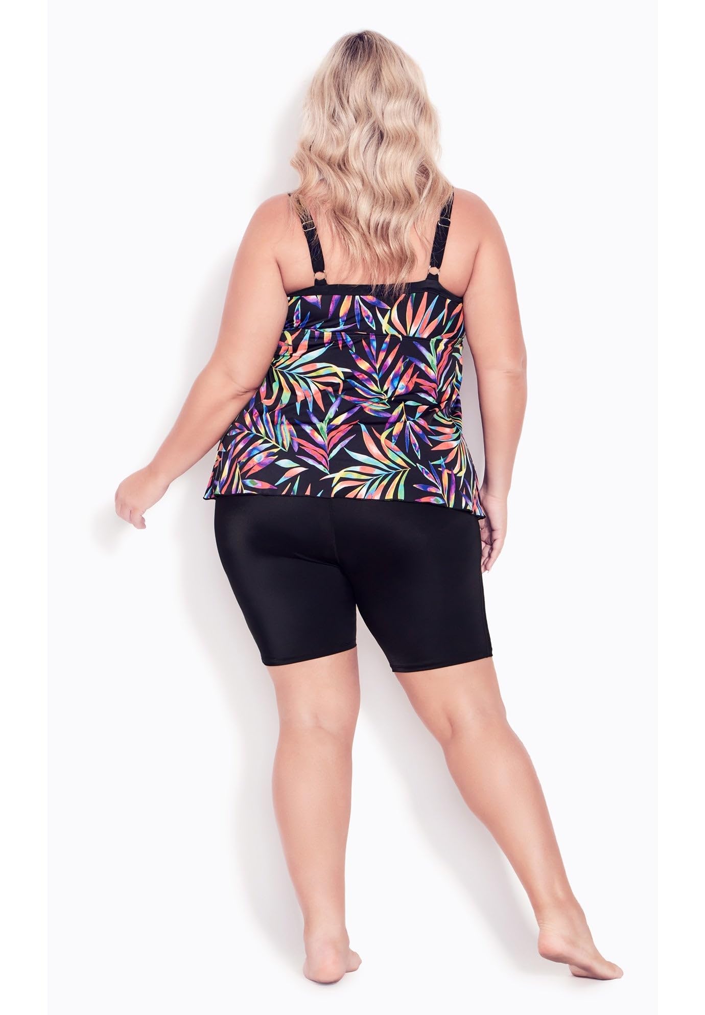 Avenue Women's Plus Size Hi Waist Swim Short - Image 2