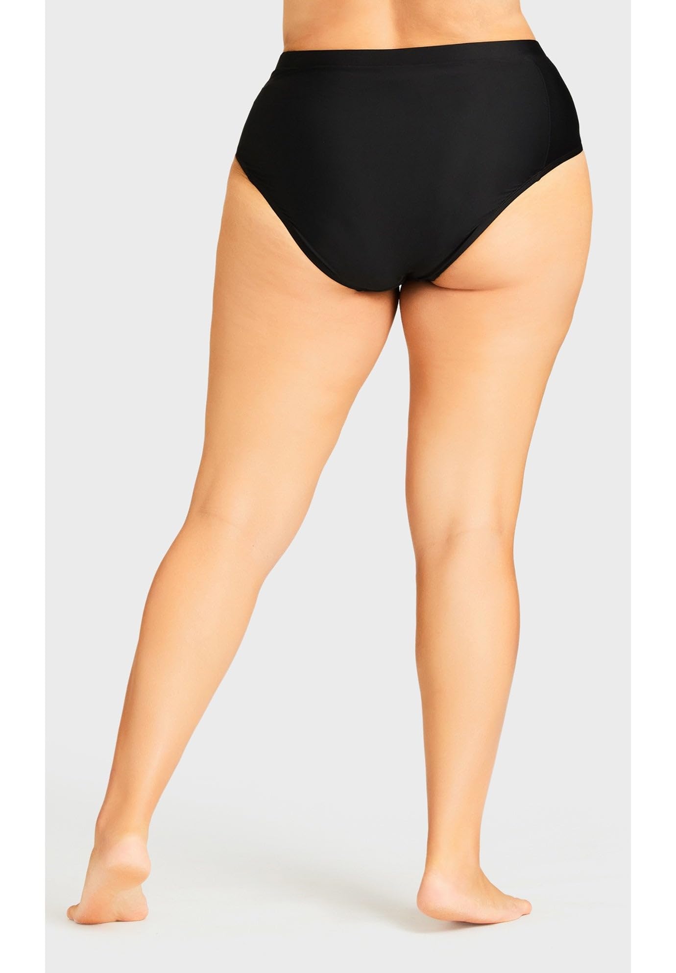Avenue Women's Plus Size Knit High Waist Swim Brief - Image 2