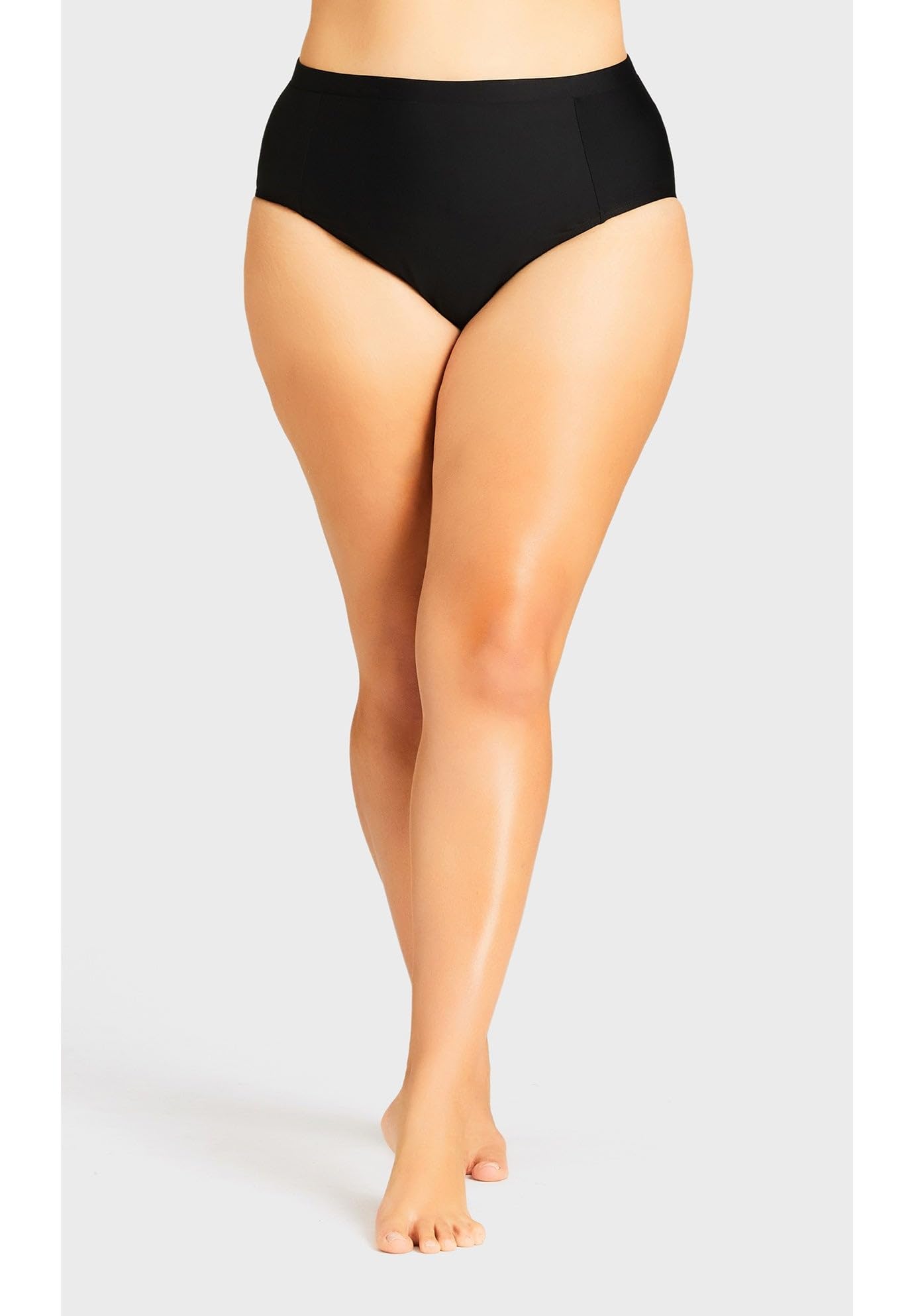 Avenue Women's Plus Size Knit High Waist Swim Brief - Image 4