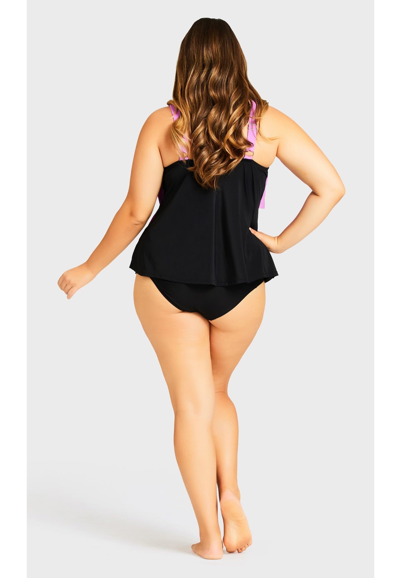 Avenue Women's Plus Size Knit High Waist Swim Brief - Image 5