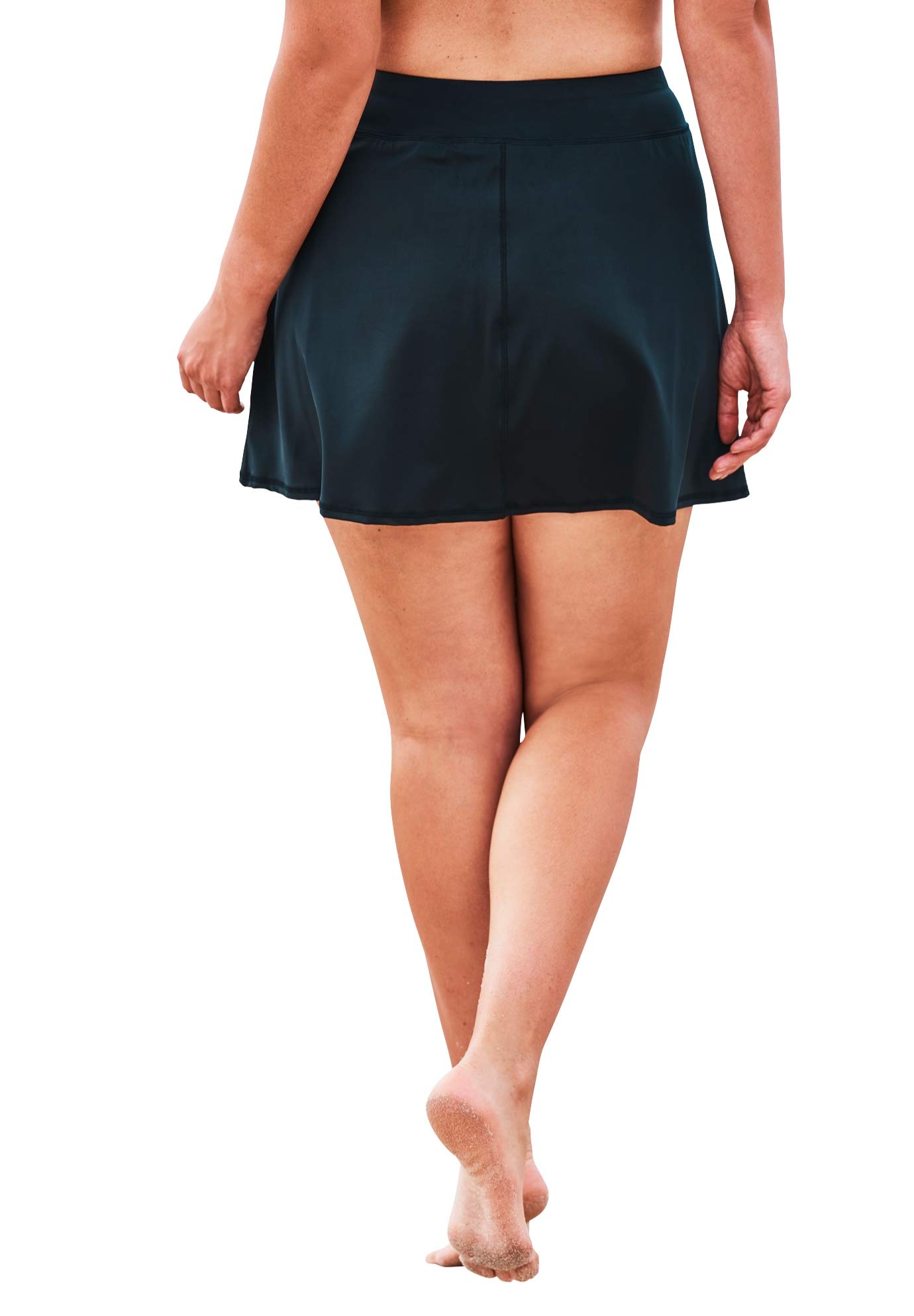 Swim 365 Women's Plus Size Zip-Pocket Swim Skort - Image 3