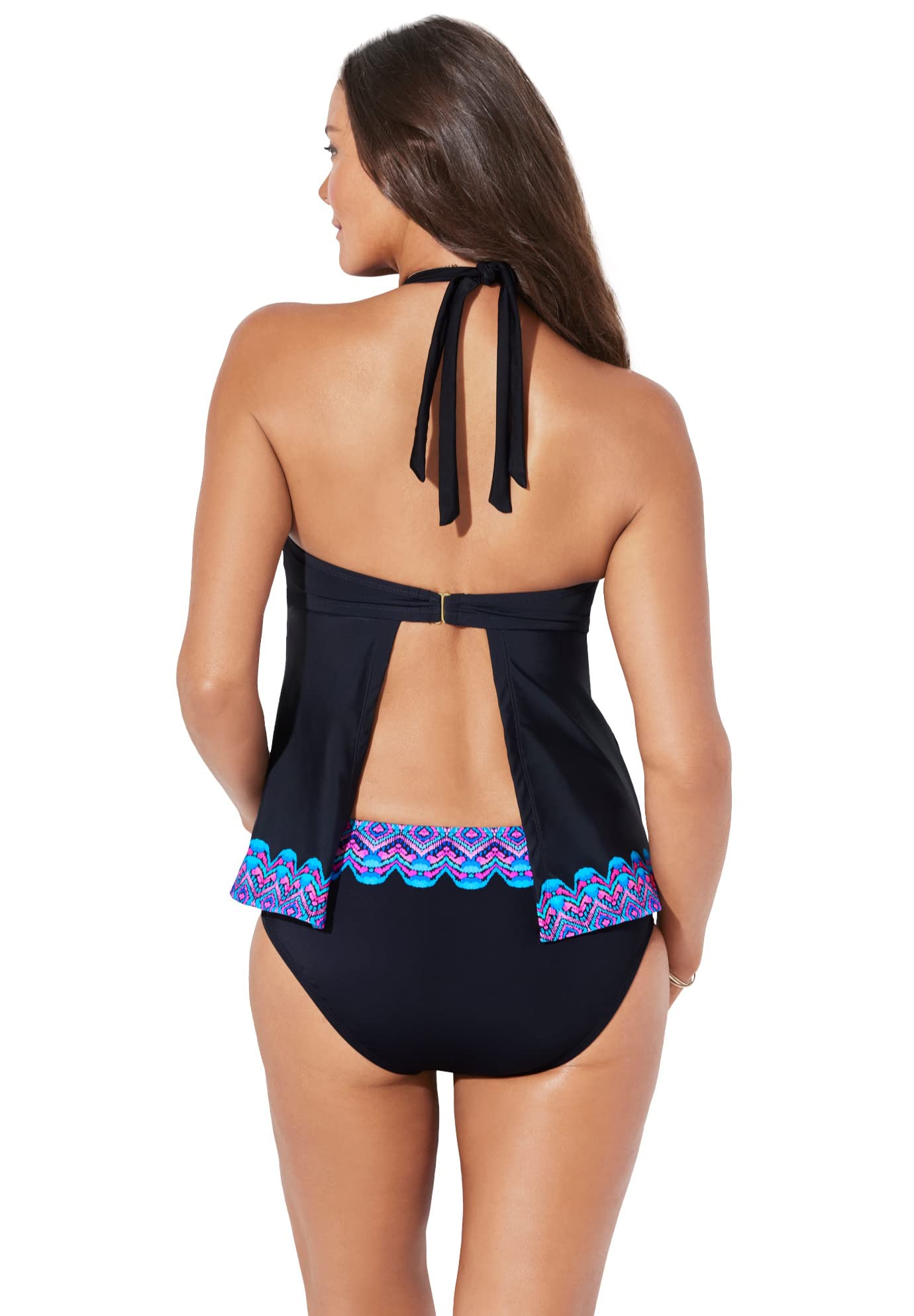 Swimsuits For All Apron Halter Tankini Set - Image 2