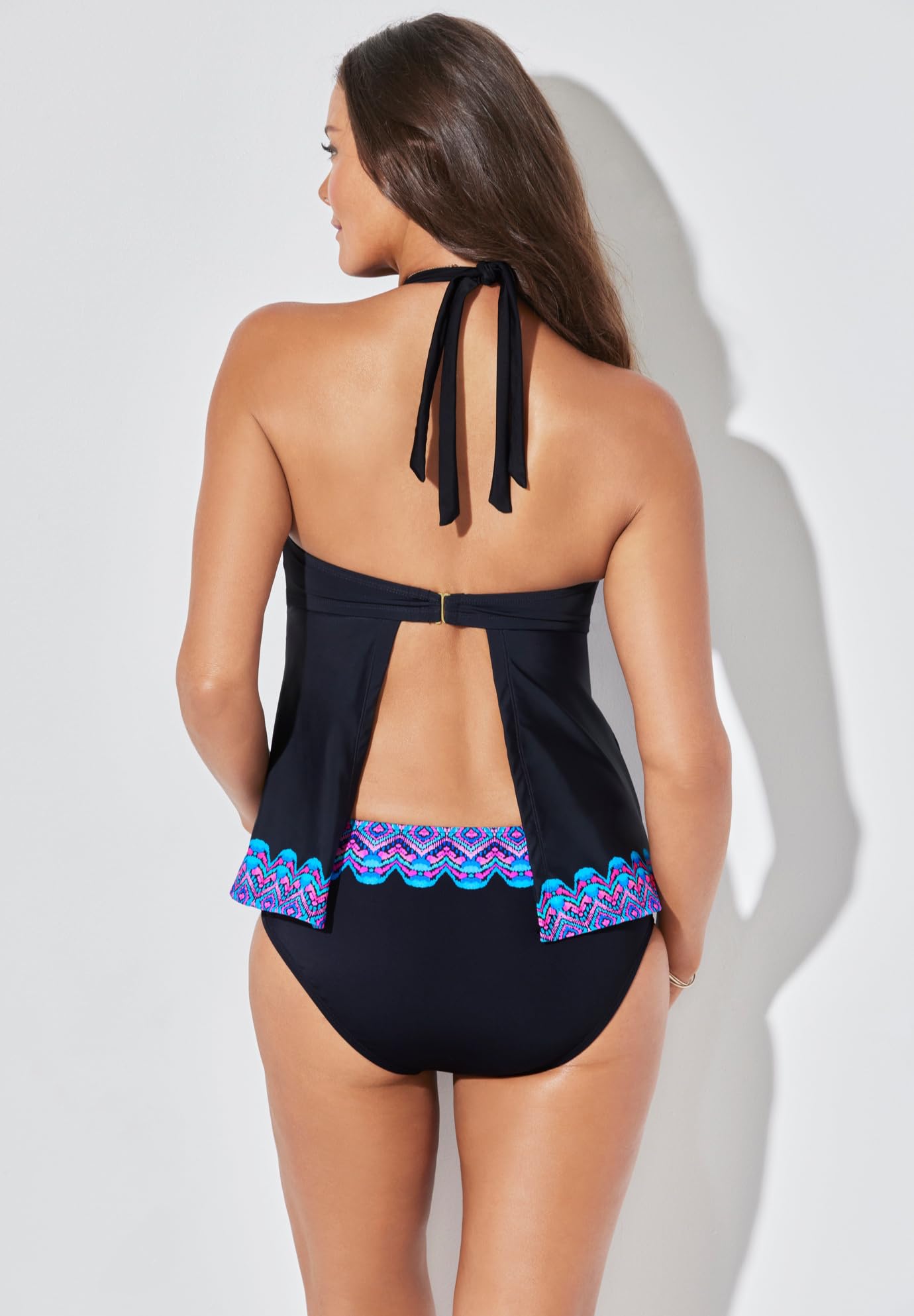 Swimsuits For All Apron Halter Tankini Set - Image 3