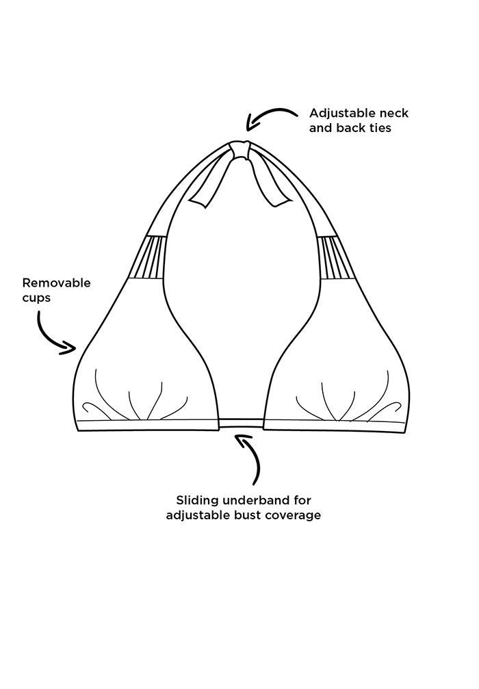 Swimsuits For All Beach Babe Triangle Bikini Set - Image 6