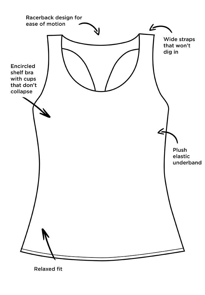 Swimsuits For All Chlorine Resistant Racerback Tankini Set with Banded Short - Image 4