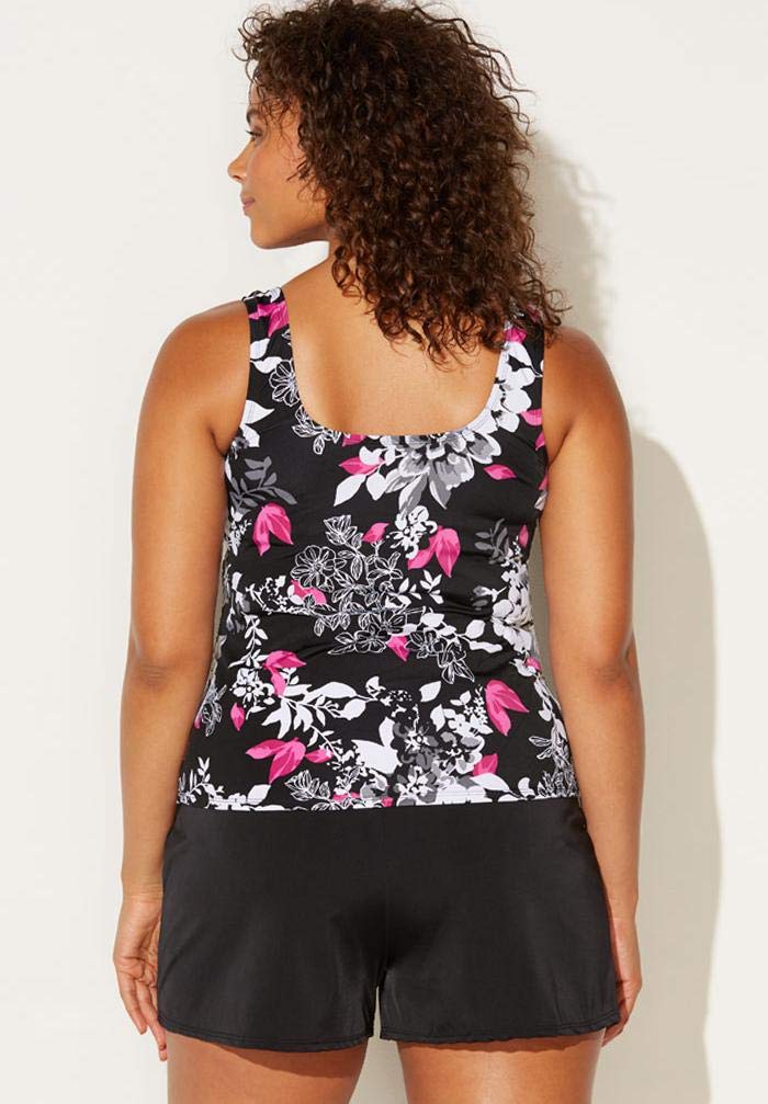 Swimsuits For All Classic Tankini Set with Short - Image 2