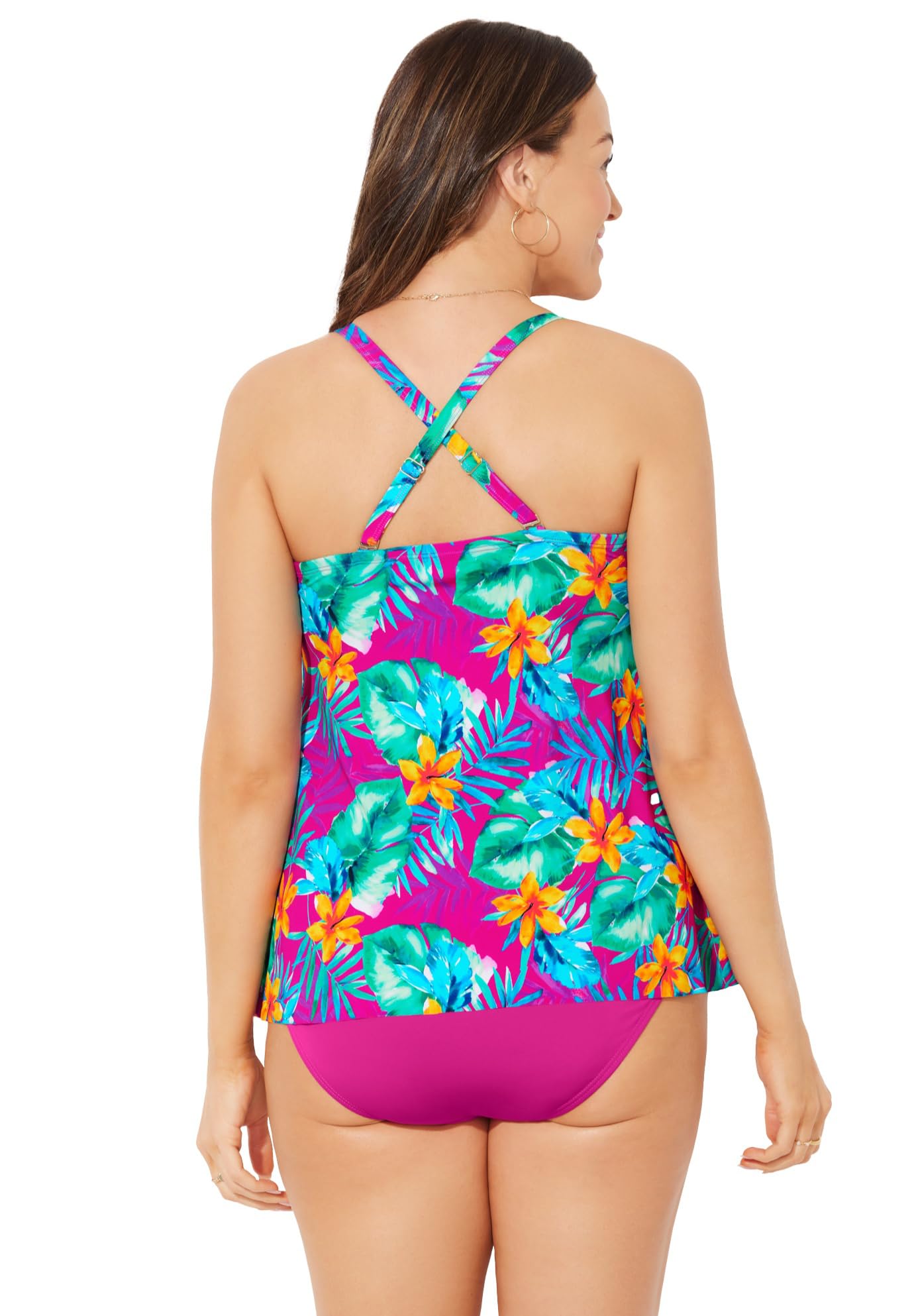 Swimsuits For All Flyaway Bandeau Tankini Set - Image 6