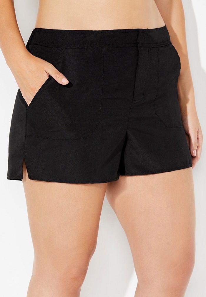Swimsuits For All Loop Strap Blouson Tankini Set with Cargo Short - Image 3
