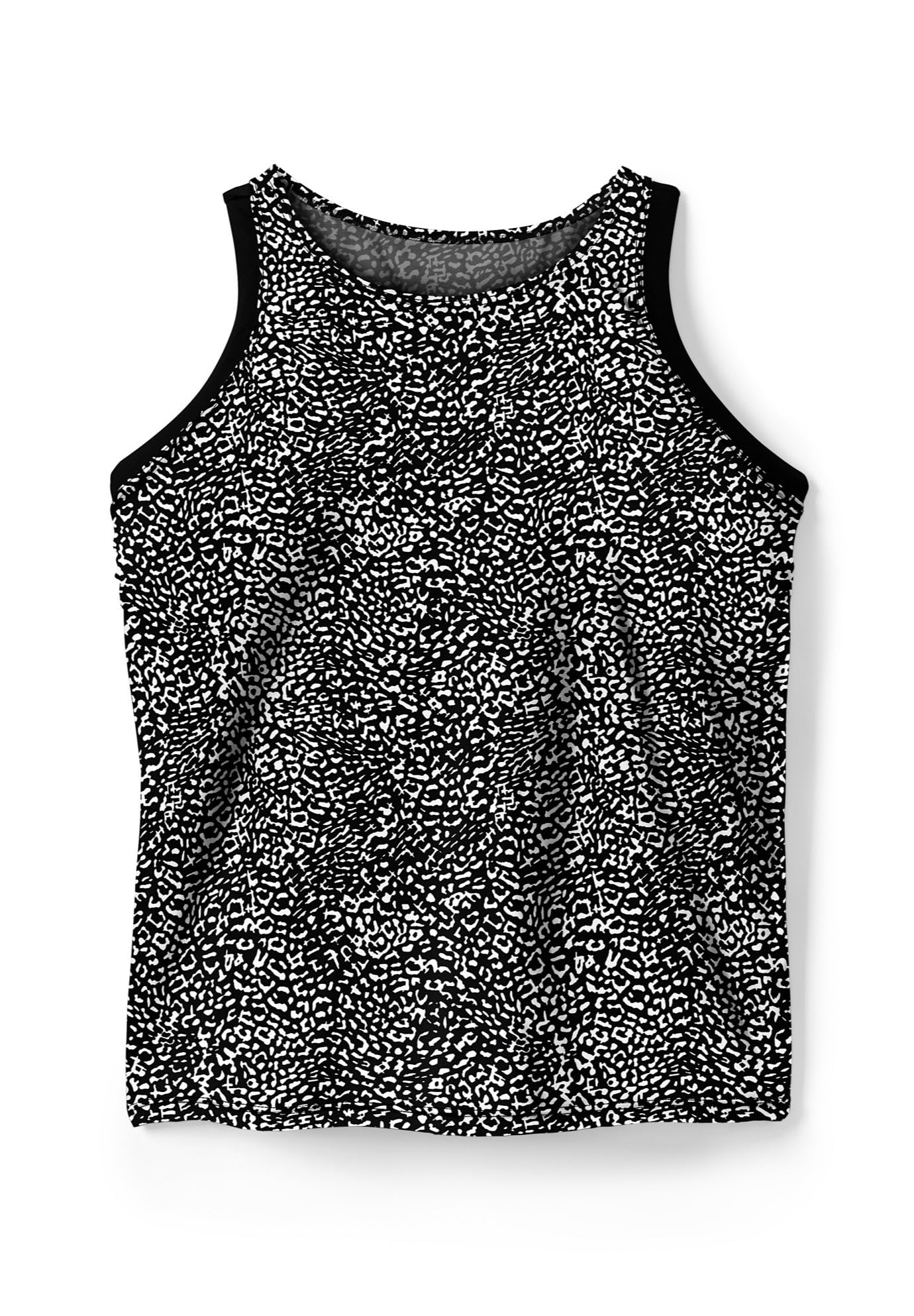 Swimsuits For All Swim 365 Women's Plus Size Longer-Length High-Neck Racerback Tankini Top - Image 4