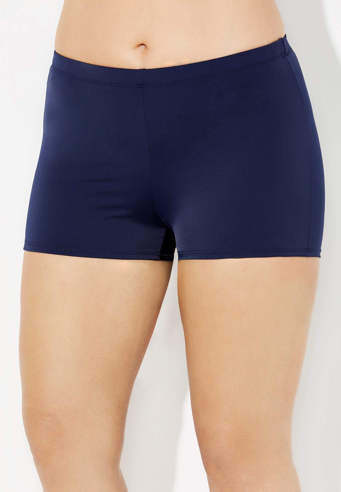 Swimsuits For All Tie-Back Tankini Set with Boy Short - Image 3