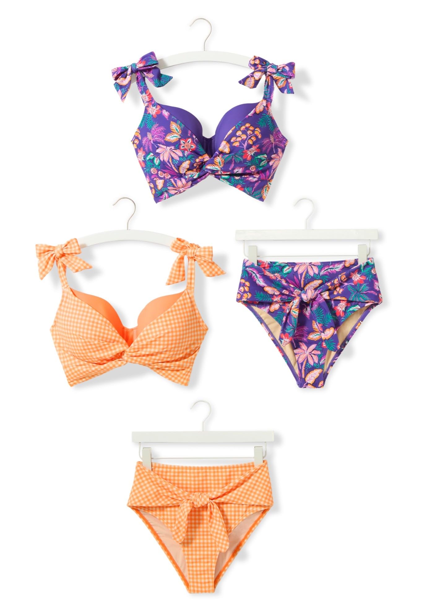 Swimsuits For All Women's Bra Sized Twist Front Bikini Top (Plus - Image 6