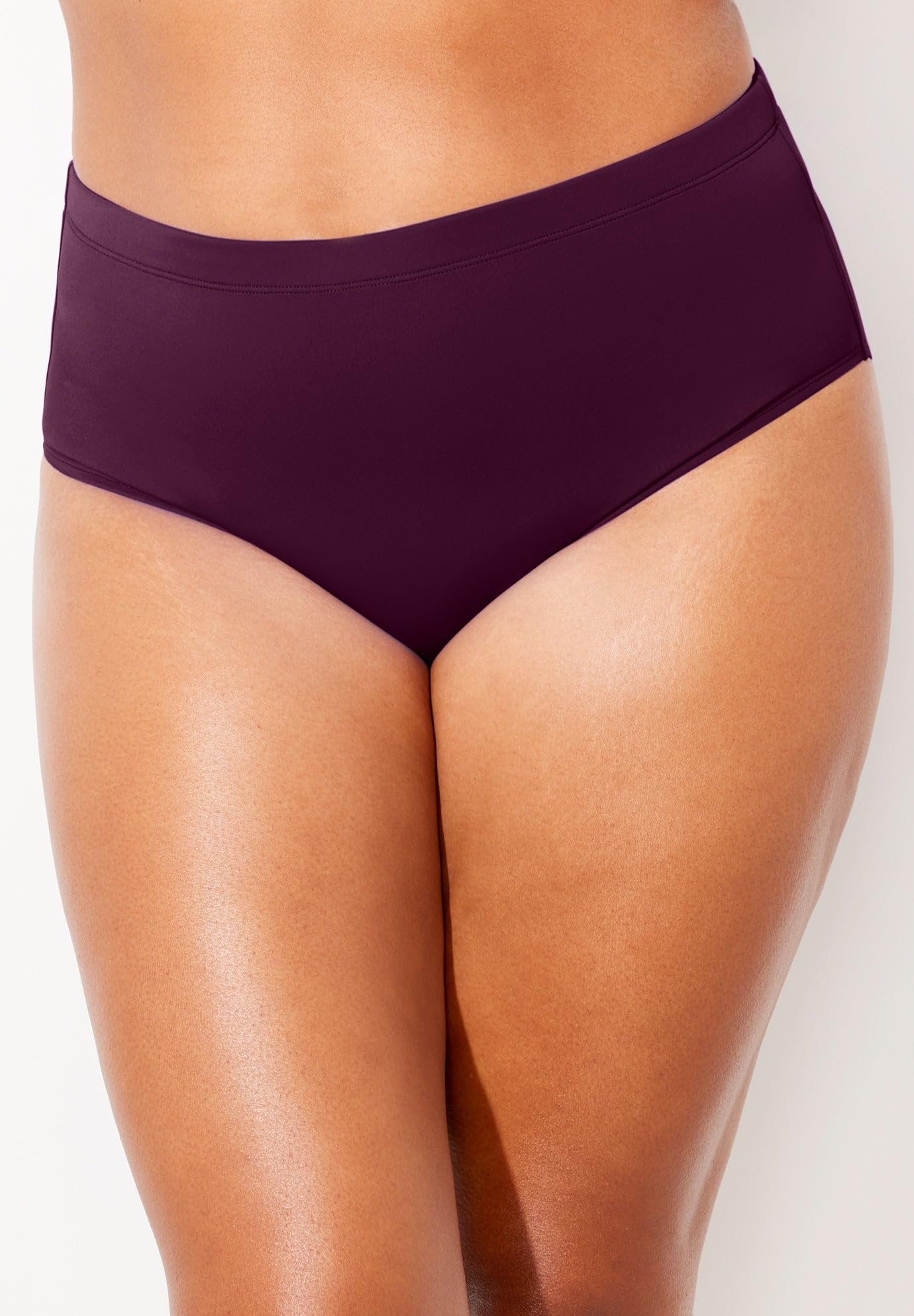 Swimsuits For All Women's Chlorine Resistant Full Coverage Brief (Plus - Image 4