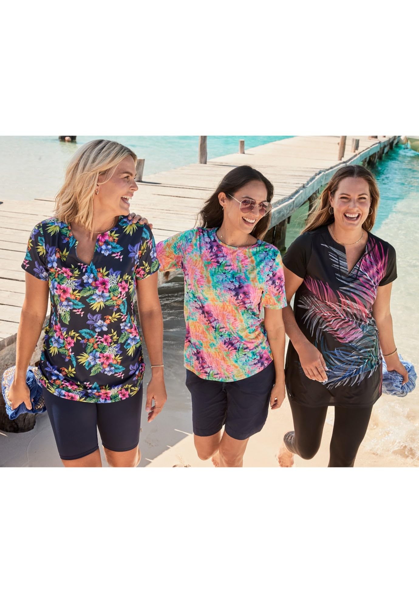 Swimsuits For All Women's Chlorine Resistant Swim Tunic (Plus - Image 3
