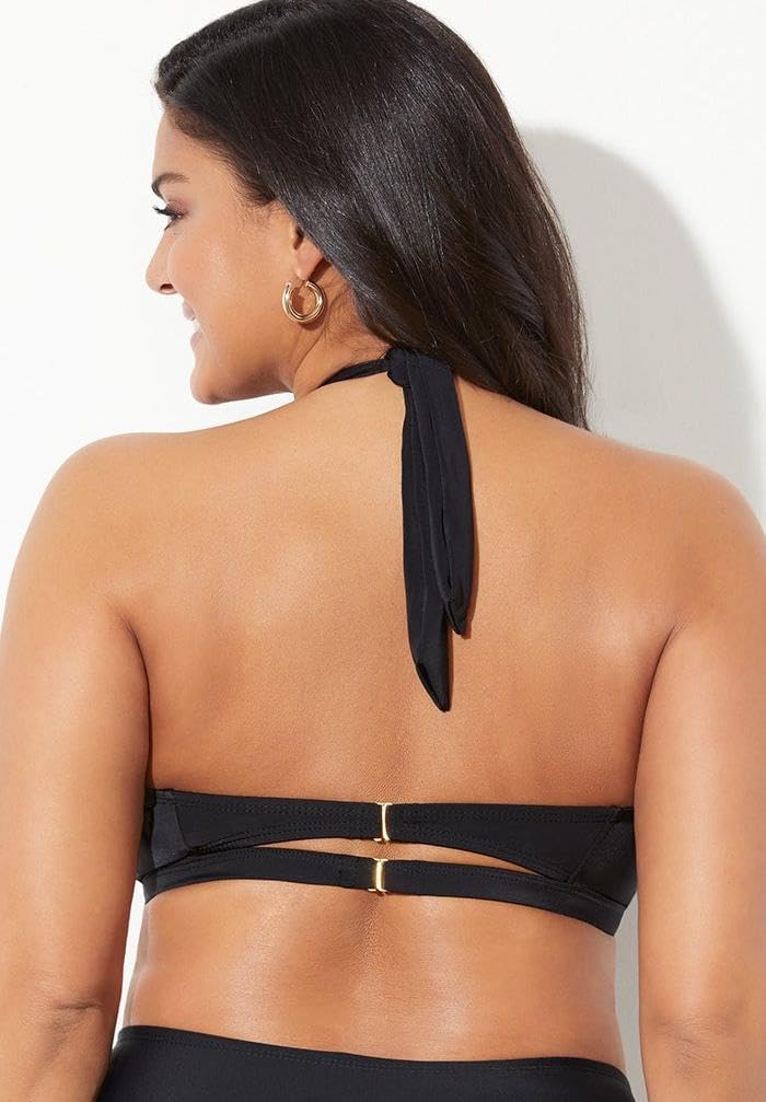 Swimsuits For All Women's Diva Halter Bikini Top (Plus - Image 2