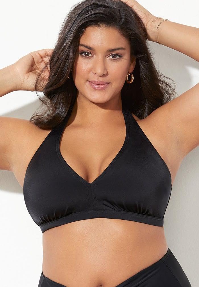 Swimsuits For All Women's Diva Halter Bikini Top (Plus - Image 3