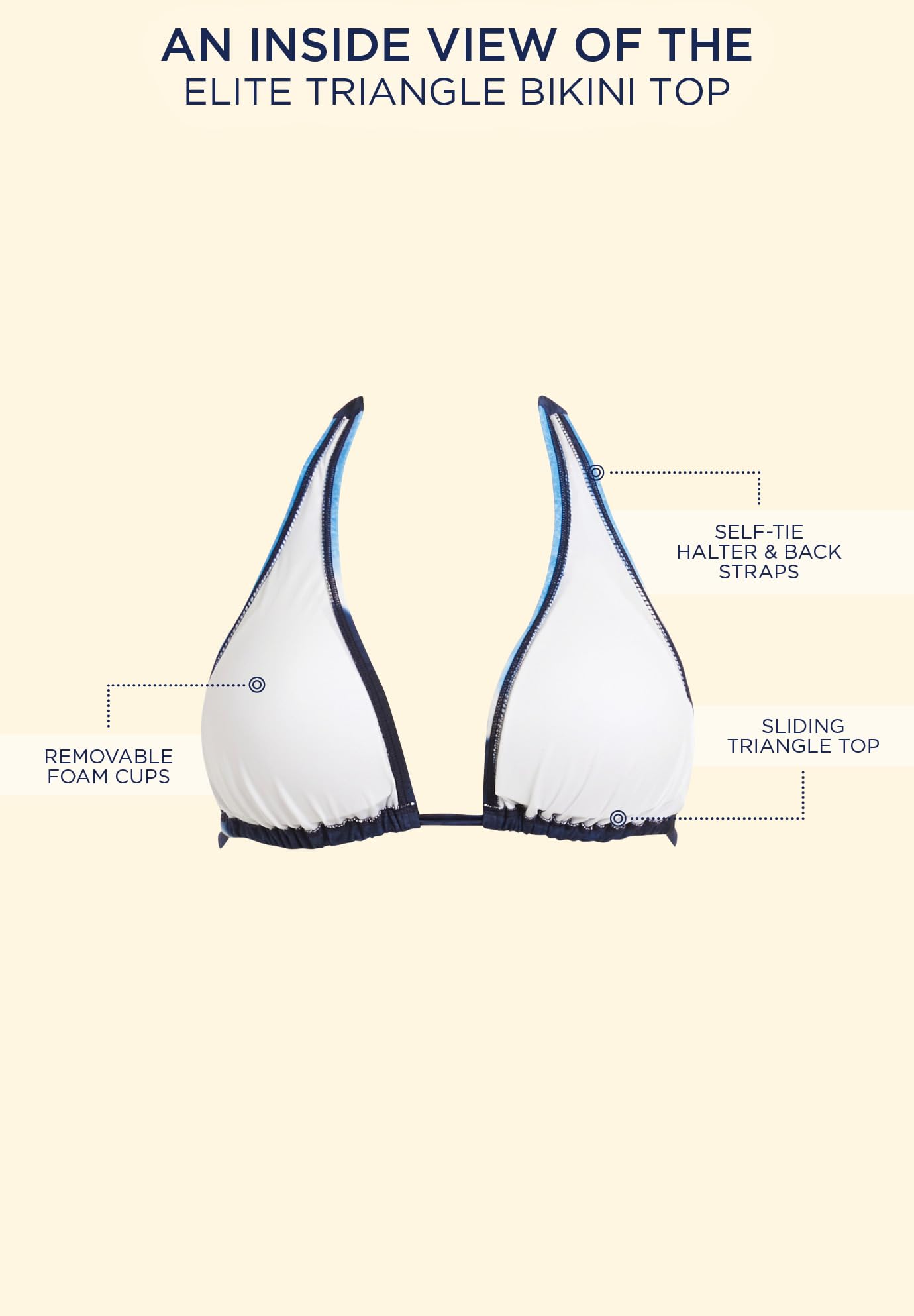 Swimsuits For All Women's Elite Triangle Bikini Top (Plus - Image 4