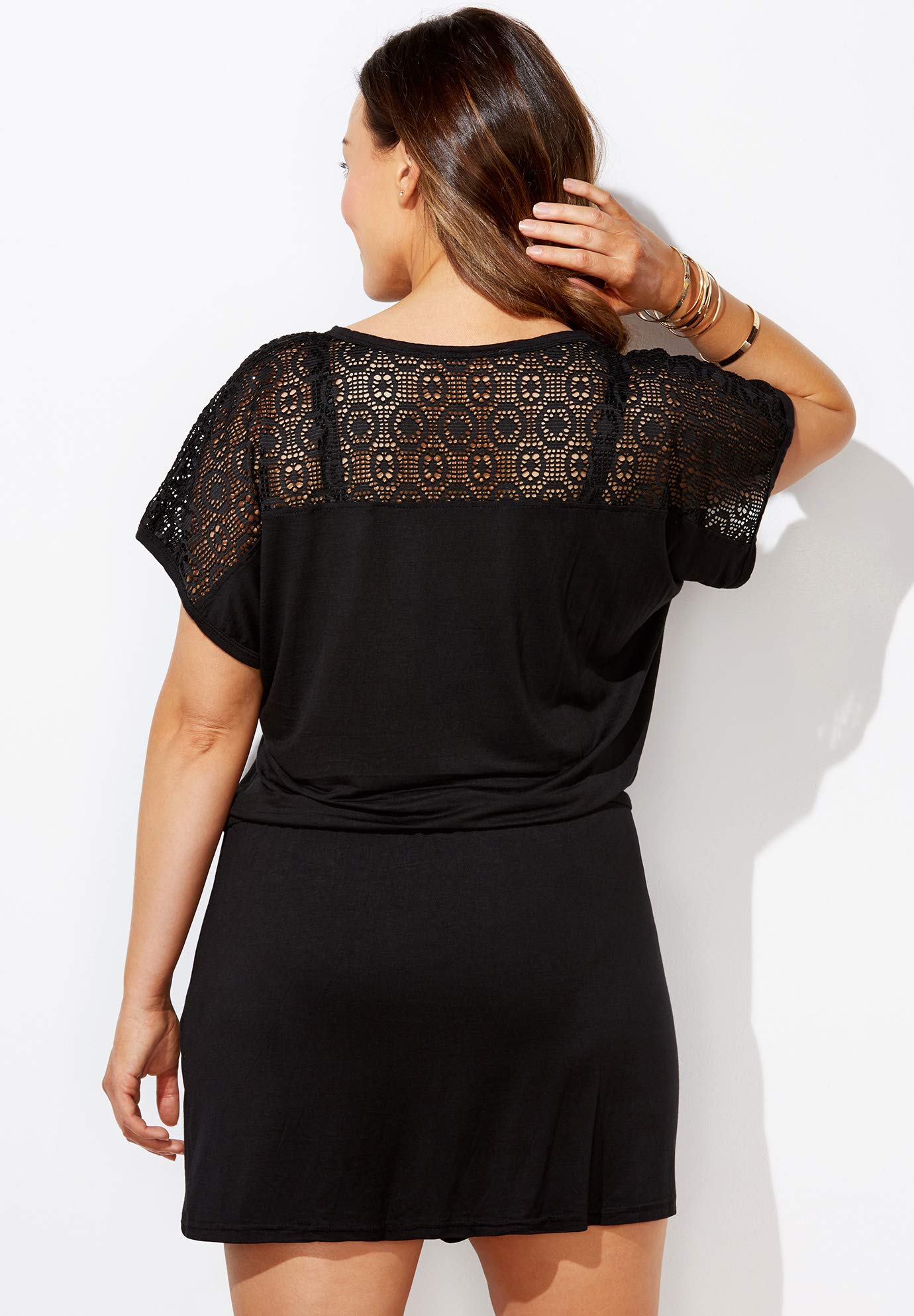 Swimsuits For All Women's Emmie Crochet Cover Up Tunic (Plus - Image 4