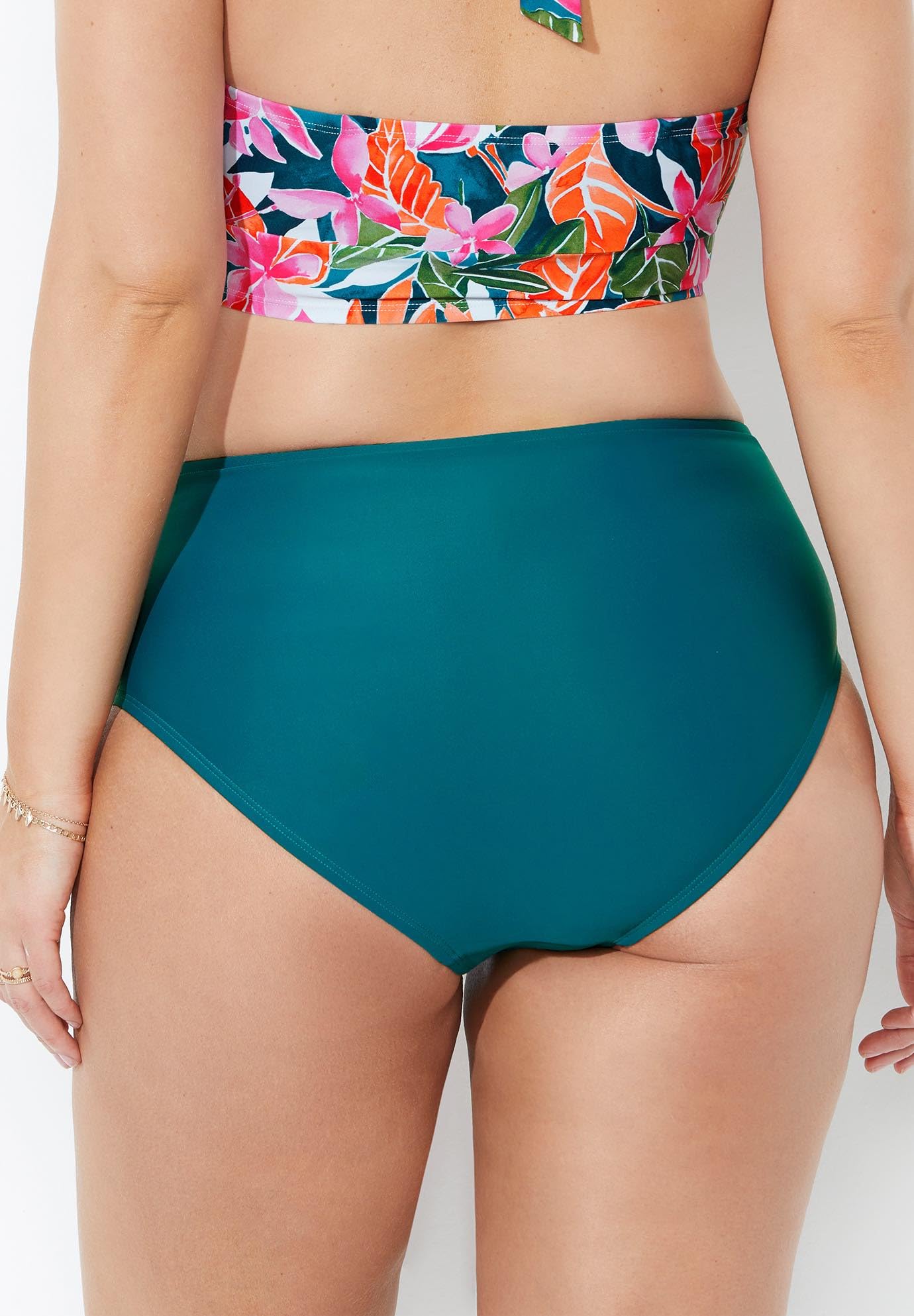 Swimsuits For All Women's High Waist Sash Bikini Bottom (Plus - Image 2