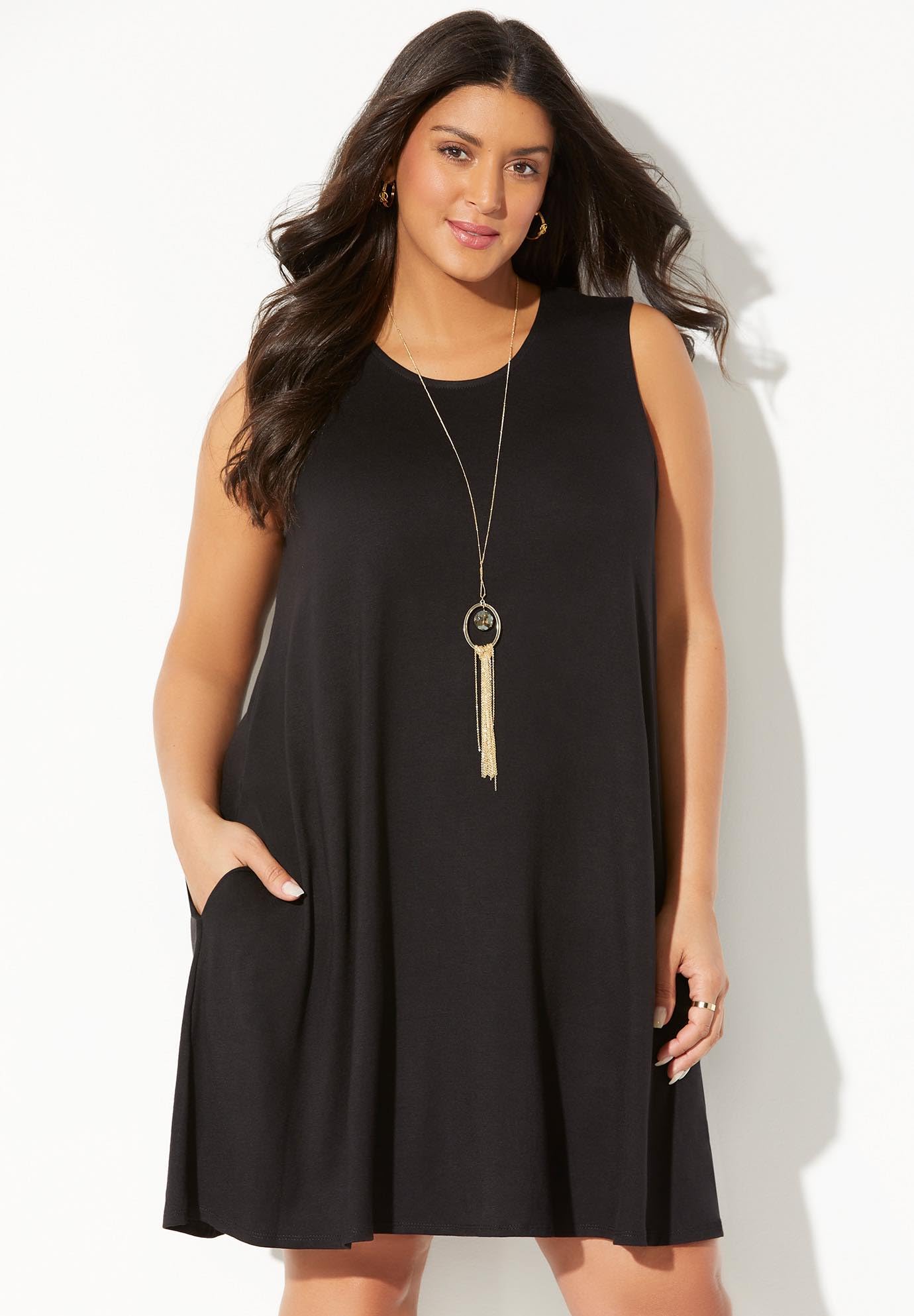 Swimsuits For All Women's Jordan Pocket Cover Up Dress (Plus - Image 3