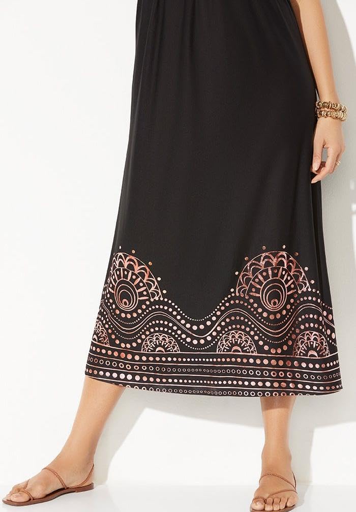 Swimsuits For All Women's Kate V-Neck Cover Up Maxi Dress (Plus - Image 4