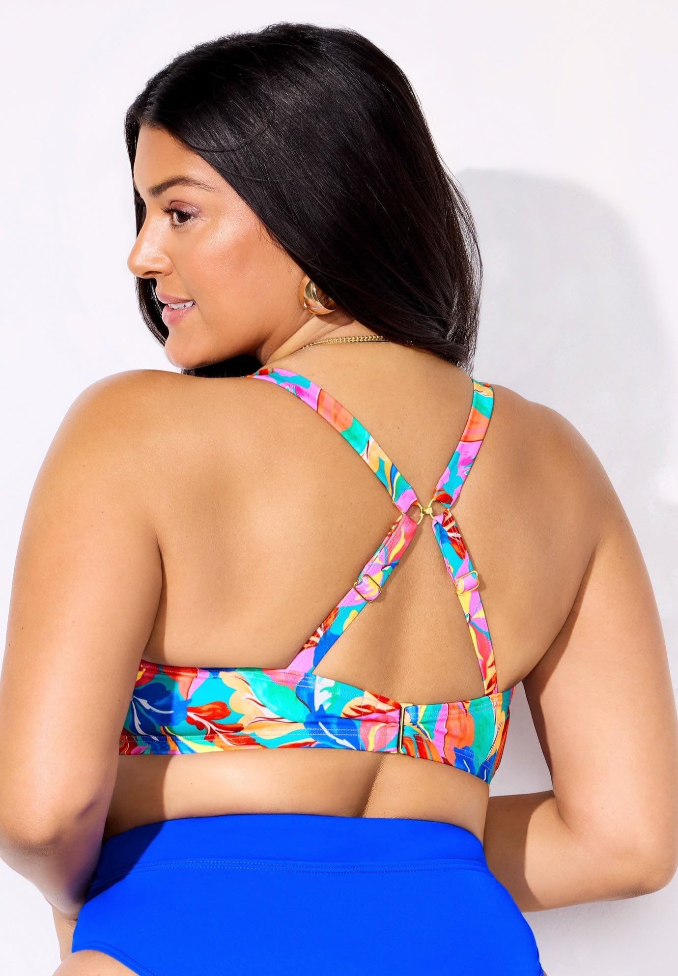 Swimsuits For All Women's Leader Bra Sized Underwire Bikini Top (Plus - Image 5