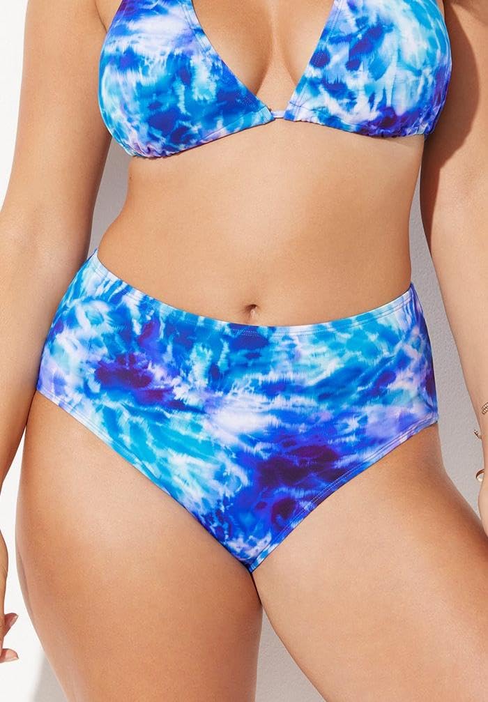 Swimsuits For All Women's Mid-Rise Full Coverage Swim Brief (Plus - Image 3