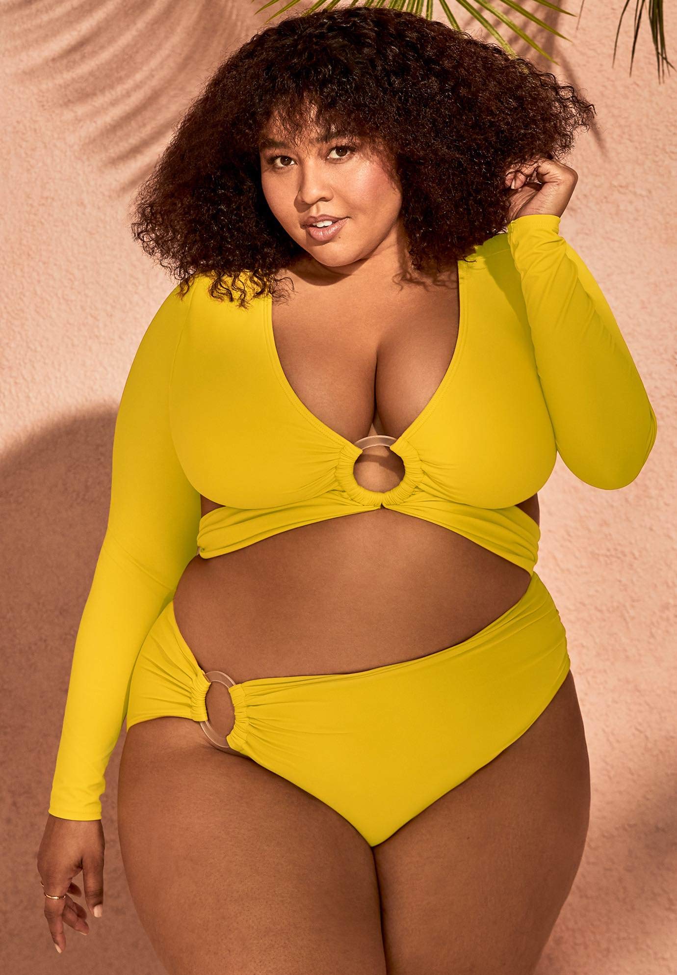Swimsuits For All Women's Side Ring Bikini Bottom (Plus - Image 3