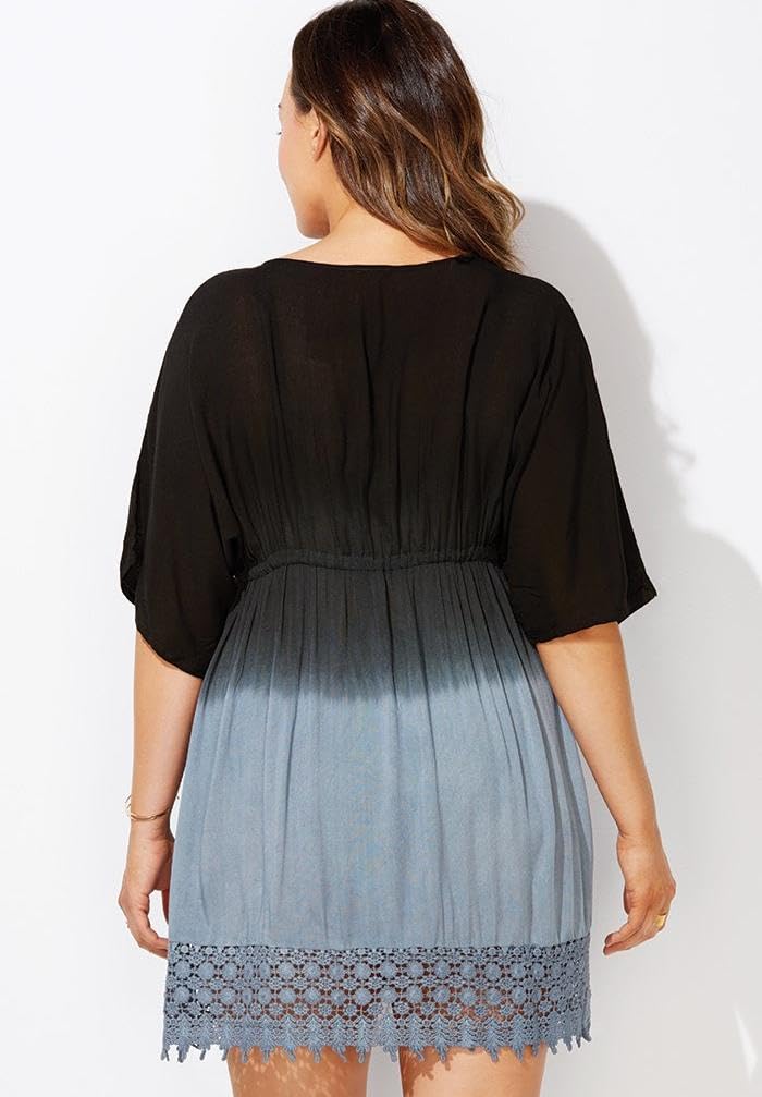 Swimsuits For All Women's Renee Ombre Cover Up Dress (Plus - Image 2