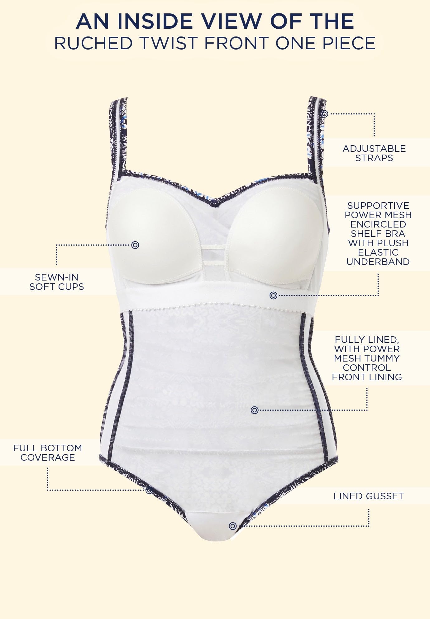 Swimsuits For All Women's Ruched Twist Front One Piece Swimsuit (Plus - Image 6