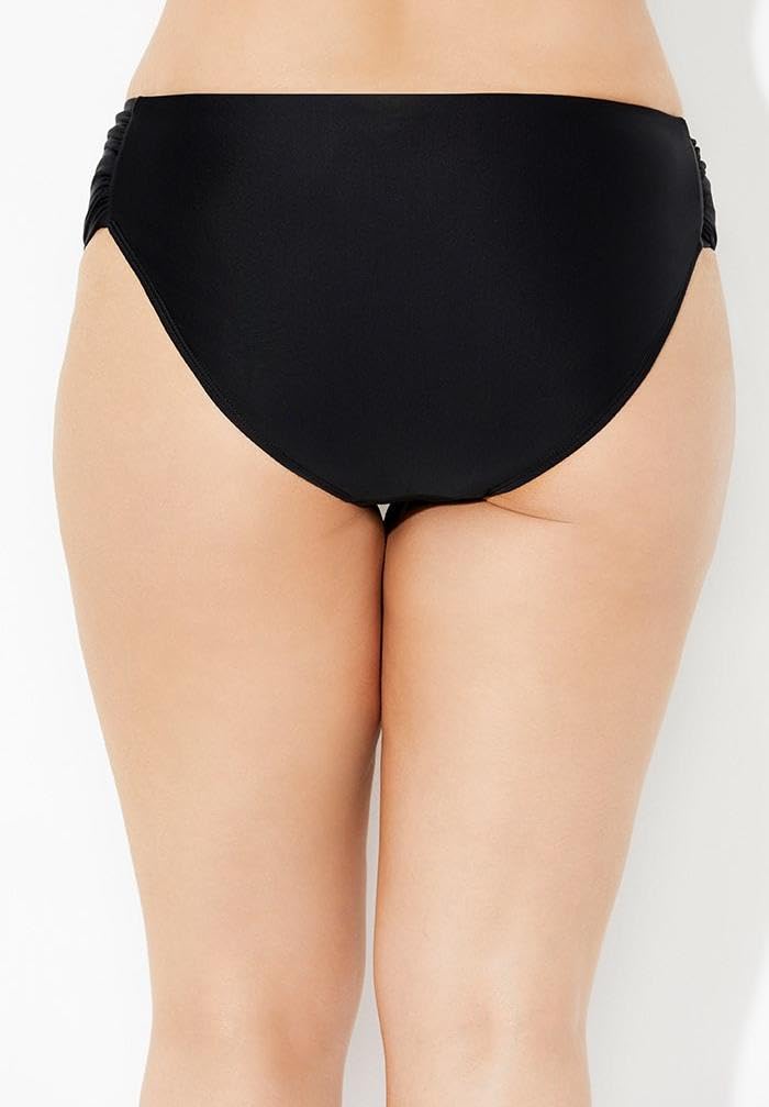 Swimsuits For All Women's Side Ruched Bikini Bottom (Plus - Image 2