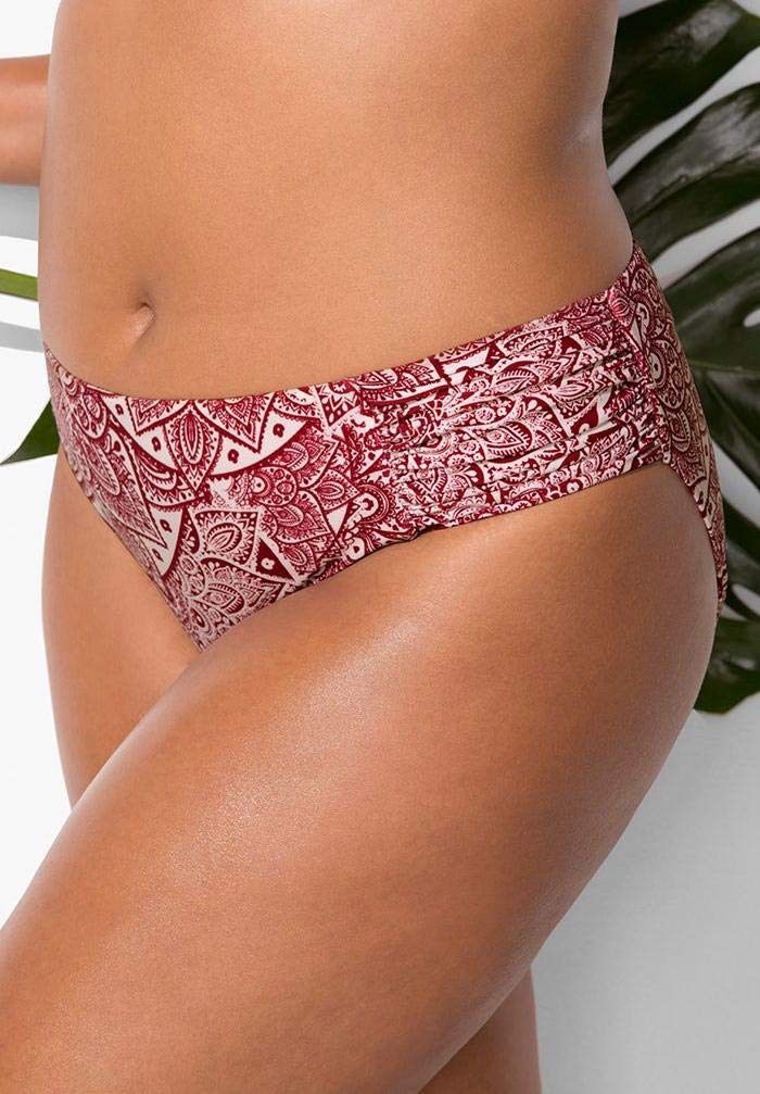 Swimsuits For All Women's Side Ruched Bikini Bottom (Plus - Image 3